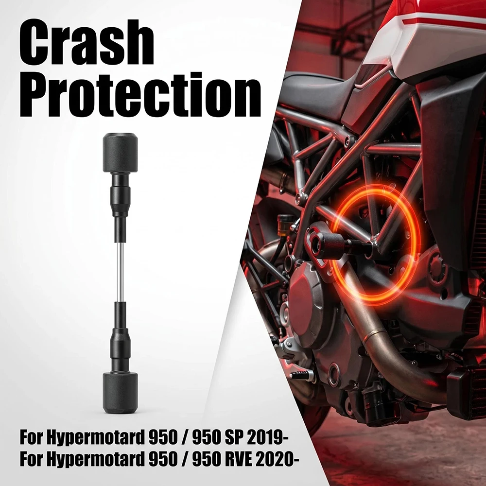 

Motorcycle Falling Crash Protector For Ducati Hypermotard 950 SP & Hypermotard 950 RVE 2020+ Guards Engine Crash Bobbins