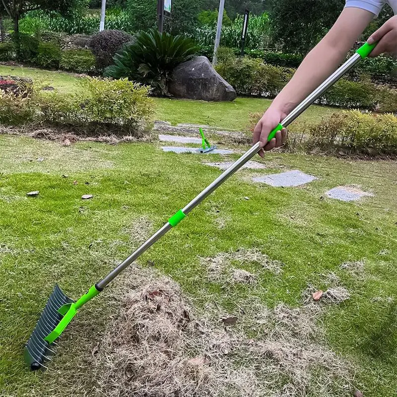 Imagem -05 - Multifuncional Thatching Rake Scarifier Acessórios Portáteis do Jardim Ancinho do Gramado para Jardas do Pátio