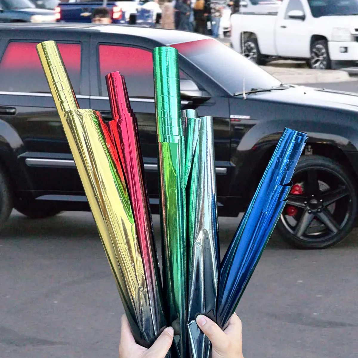 1/3M Car Gradient Car Film Frontside Side Windshield UV Protected Heat Insulation Color Change Film Exterior Accessories image 3