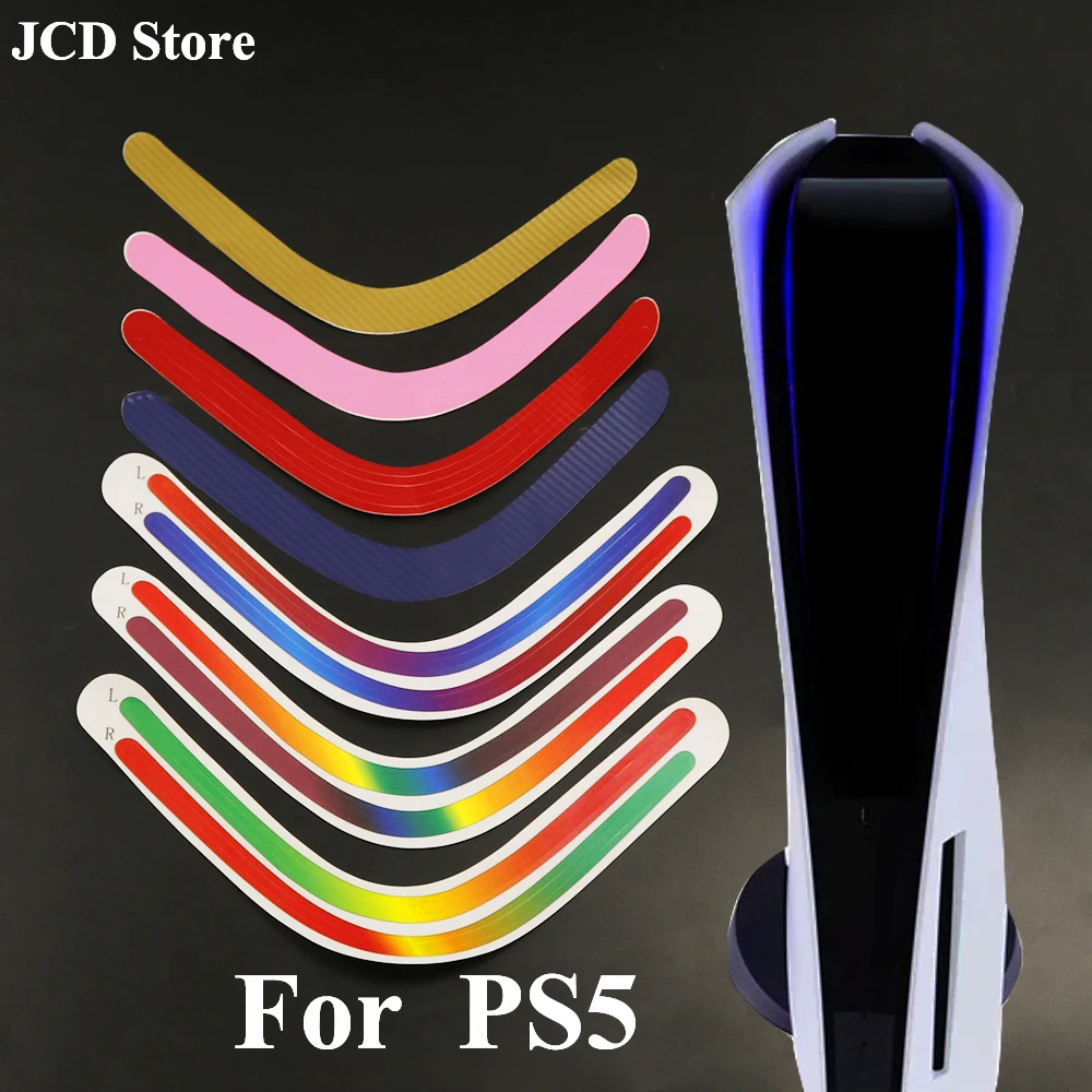 

1set For PS5 Host Light Bar Rainbow Gradient Sticker Self Adhesive Decals LED Lightbar For playstation 5 Game Accessories