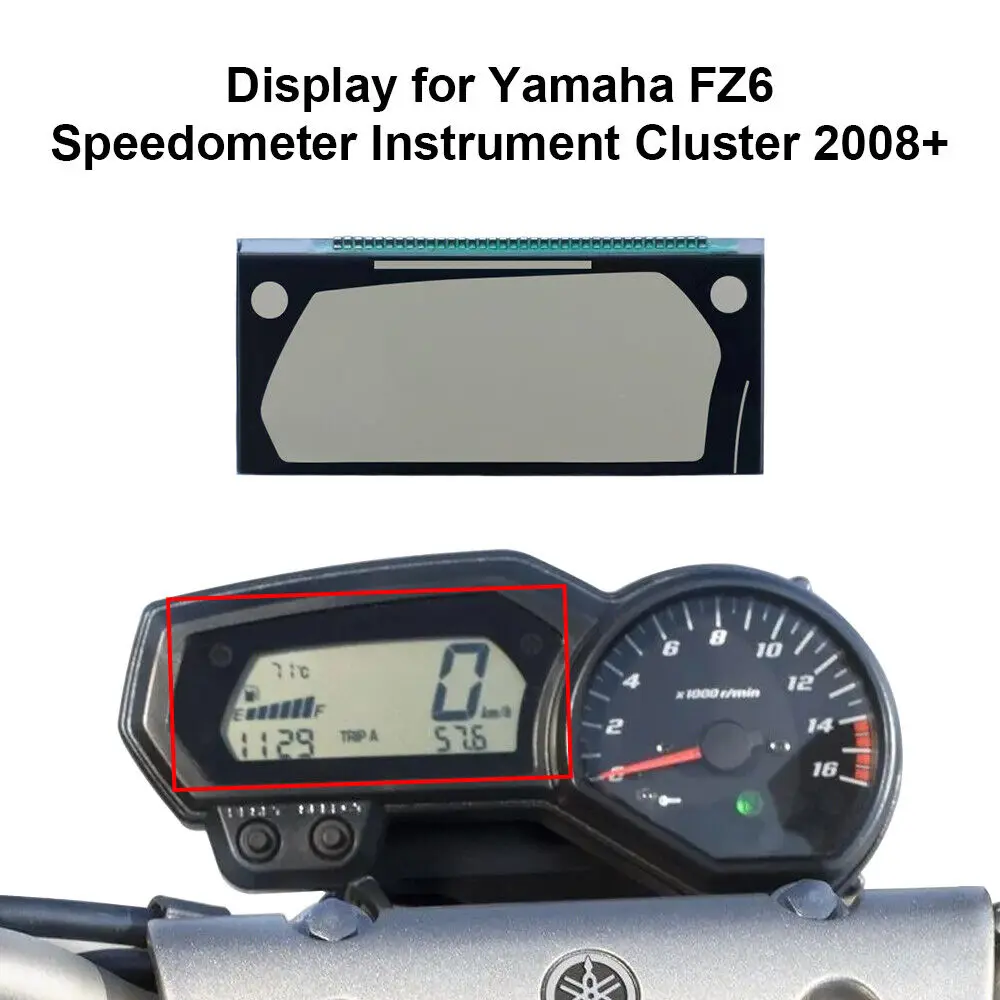 

Display for Yamaha FZ6 Speedometer Instrument Cluster After 2008