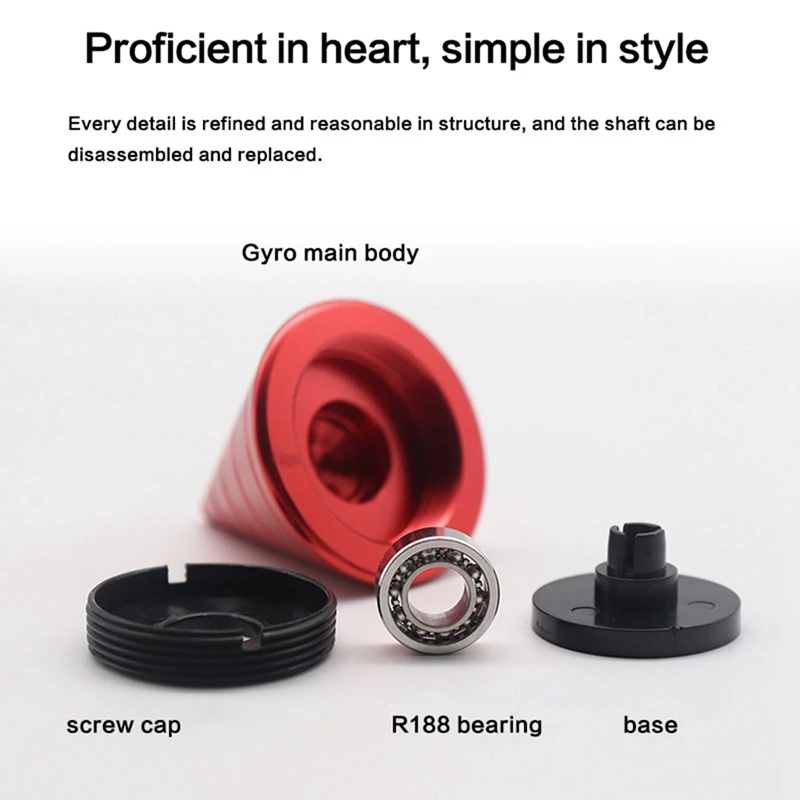 Table Fidget Toy Rotating Cone Gyroscope Office Desk Fidget Toy Optical Illusion Flowing Finger Toy Easy To Use