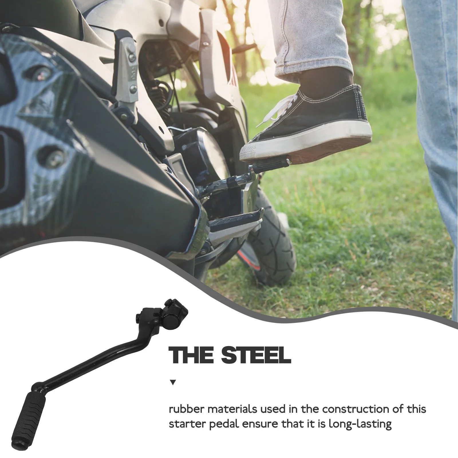 

Universal 13mm Motorcycle Kick Starter Lever For 110CC 150CC ATV Off Road Bikes Gear Shift Foot Lever Accessories Durable Rubber