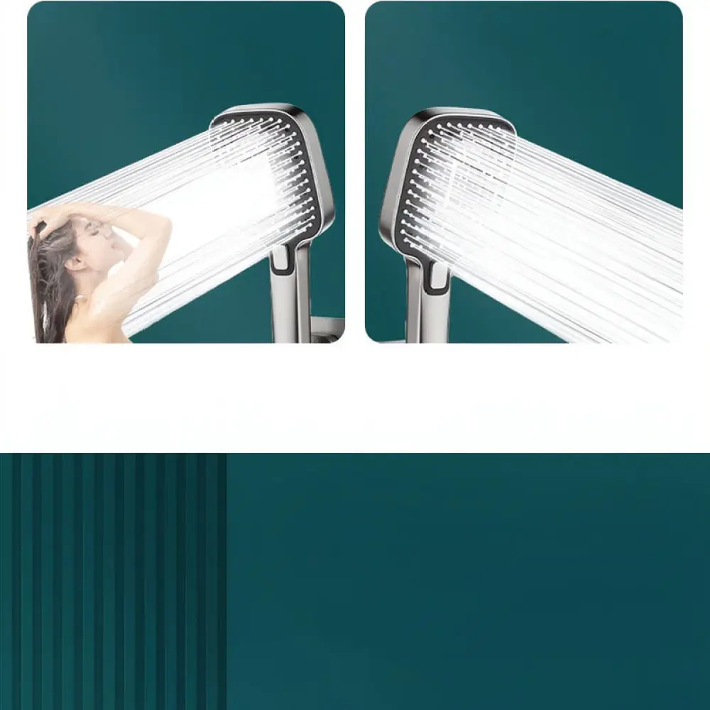 Elegant Handheld Shower Head Modern Rain Spray Nozzle Set Bathroom Fixture With Long Hose Easy Connection