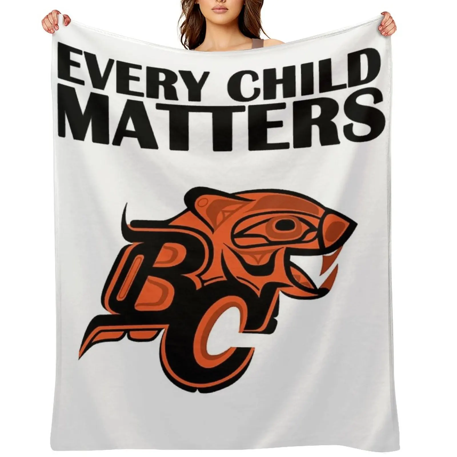 

Bc Lions Every Child Matters 2021 Orange Classic Throw Blanket Stuffeds Moving bed plaid warm for winter Blankets