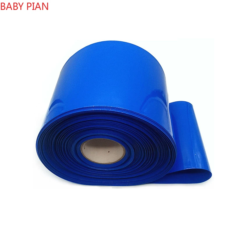 1KG Insulated PVC Blue Heat Shrinkable Tube 18650 Lithium Battery Shrink Film Battery Insulation Sleeve PVC Heat Shrinkable Tube