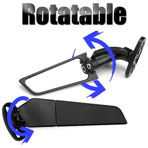 Motocicleta Retrovisor Espelho Lateral, ajustável Girando, Asa do vento, Honda CBR650R, Kawasaki Ninja, Suzuki GSXR 600 750, Yamaha, Ducati 12 principais vendas yamaha xt espelhos - №6