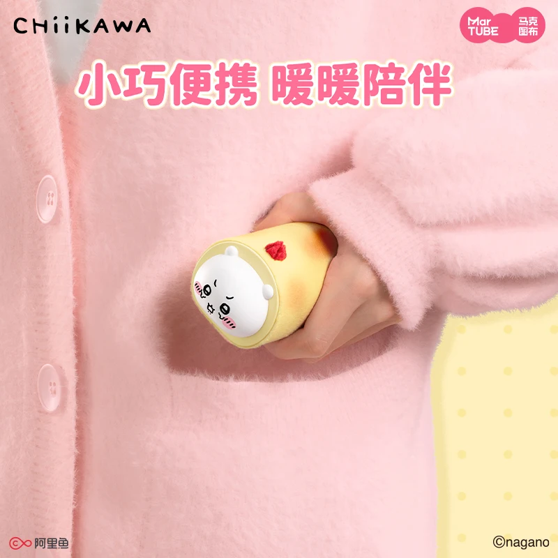 Calentadores de manos de invierno de dibujos animados Chiikawa, Mini mano portátil con carga Usb, juguete de tendencia Ushachi, modelo para niña, regalo de cumpleaños y Navidad