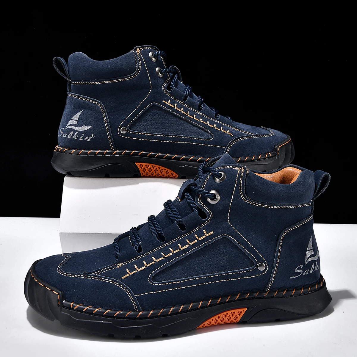 Men's Handmade Leather Hiking Boots 4