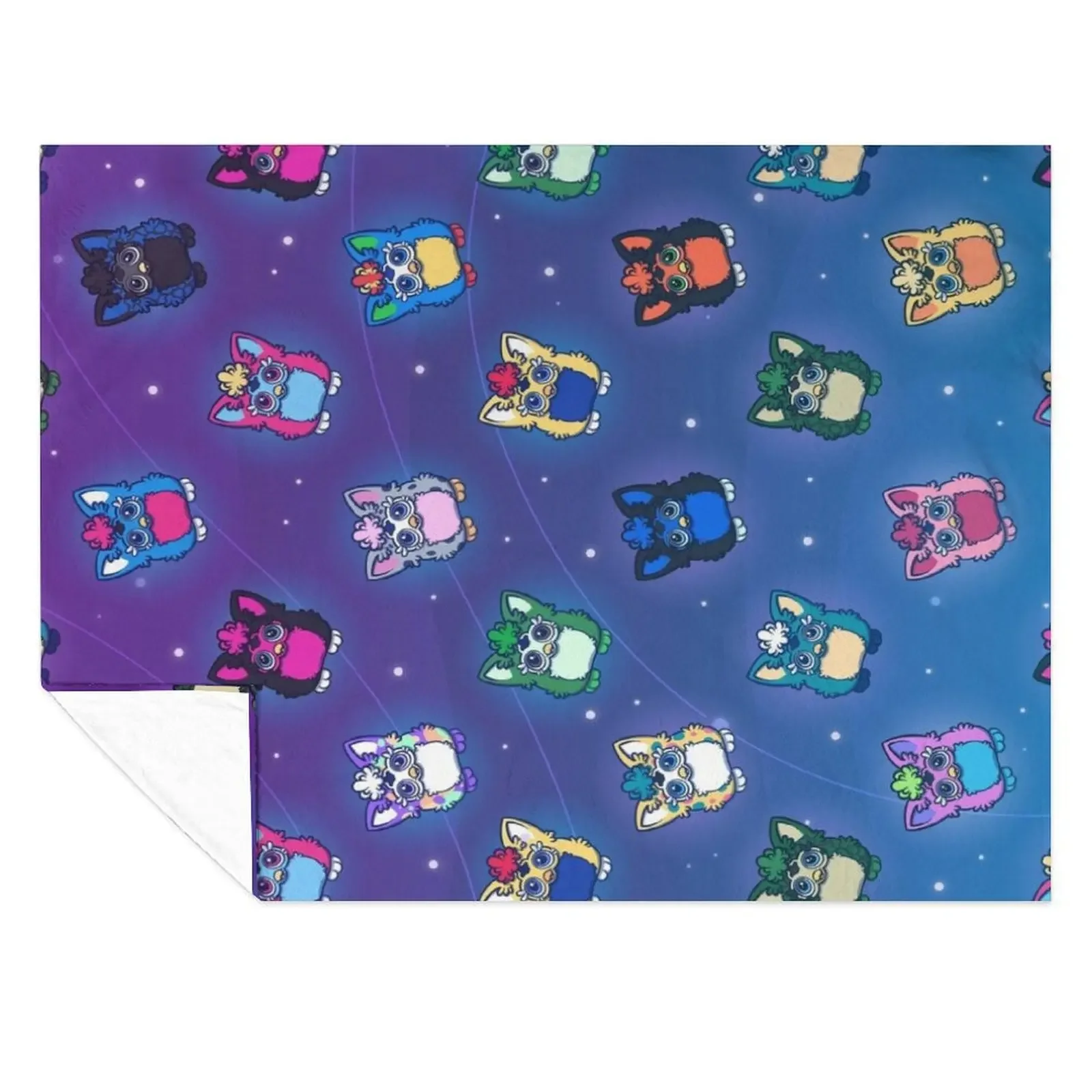 

Furby Squad Throw Blanket Furrys Luxury Designer Summer Beddings Designers Blankets