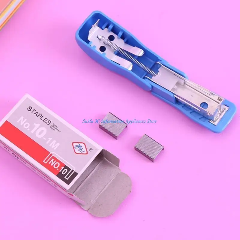 

Cartoon Portable Stapler Set with Box of Built-in Staple Remover for Boys Girls Office School