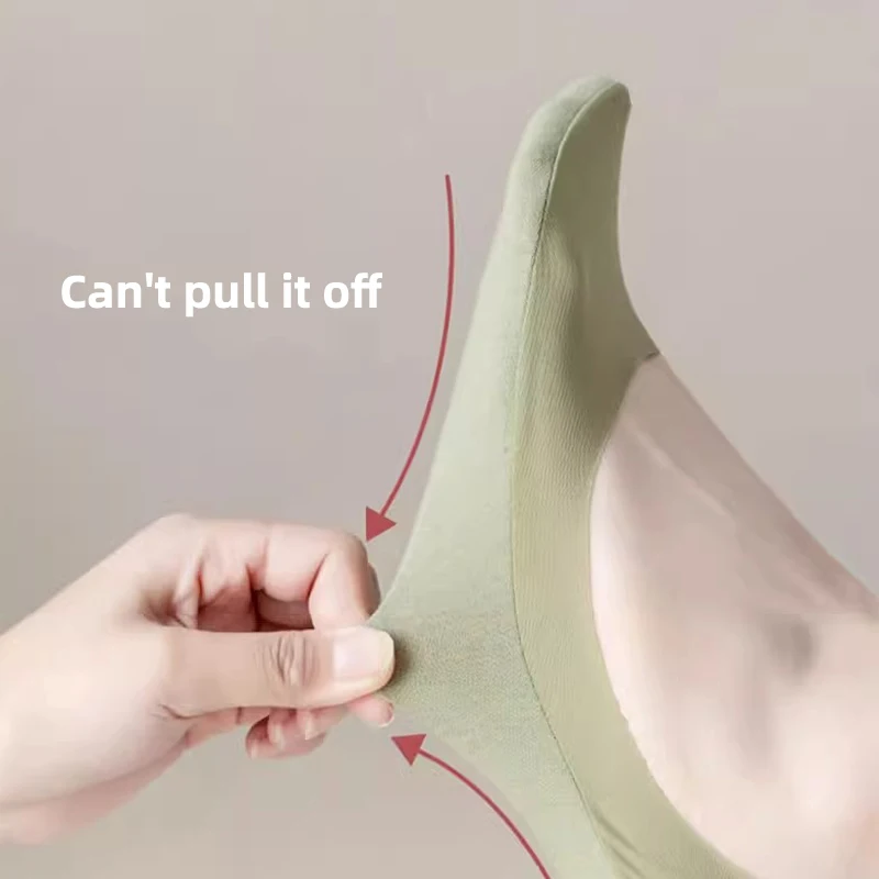 Lot de 5 paires de chaussettes bateau sans présentation en coton pour femme – Coupe ultra invisible et confort simile à la nuage