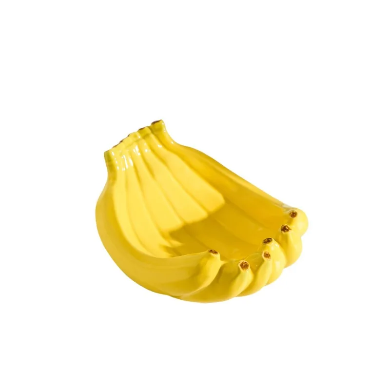 

Banana fruit plate, ceramic small fruit plate, snack plate