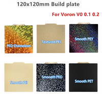 ENERGETIC For Voron V0 Build Plate 120x120mm Spring Steel Sheet PEI PEO PET PEY Sheet Voron 0.1 0.2 3D Printer