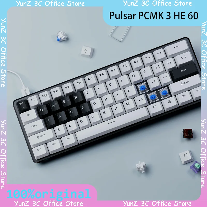 

Pulsar PCMK 3 HE 60 Magnetic Switch Wired Connection RGB Lighting E-Sports Gaming Keyboard High Precision Computer Peripherals