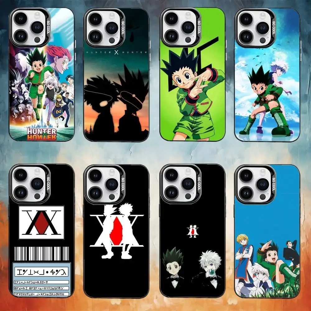 

Hxh Hunt-er X H-Hunters Phone Case For iPhone17,16,15,14,13,12,11 Plus,Pro Max Black Candy Matte Shockproof Cover