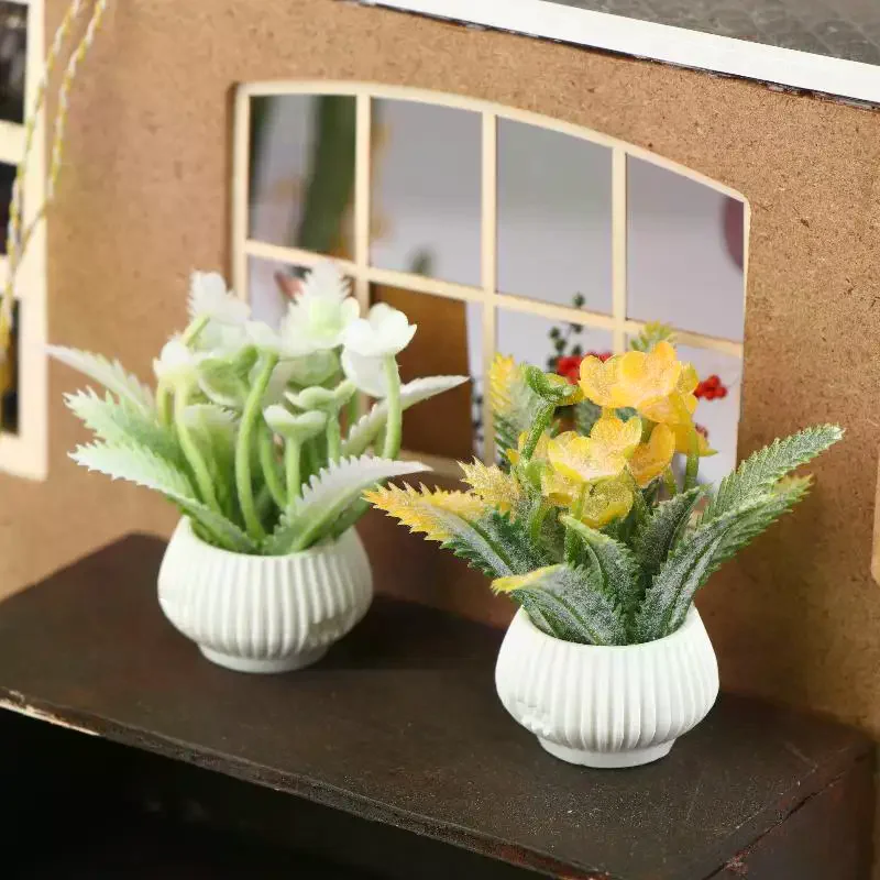 1/12 دمية محاكاة أصائص زرع نموذج دمية ديكور المنزل نباتات المناظر الطبيعية الصغيرة الحلي دمى اكسسوارات المنزل