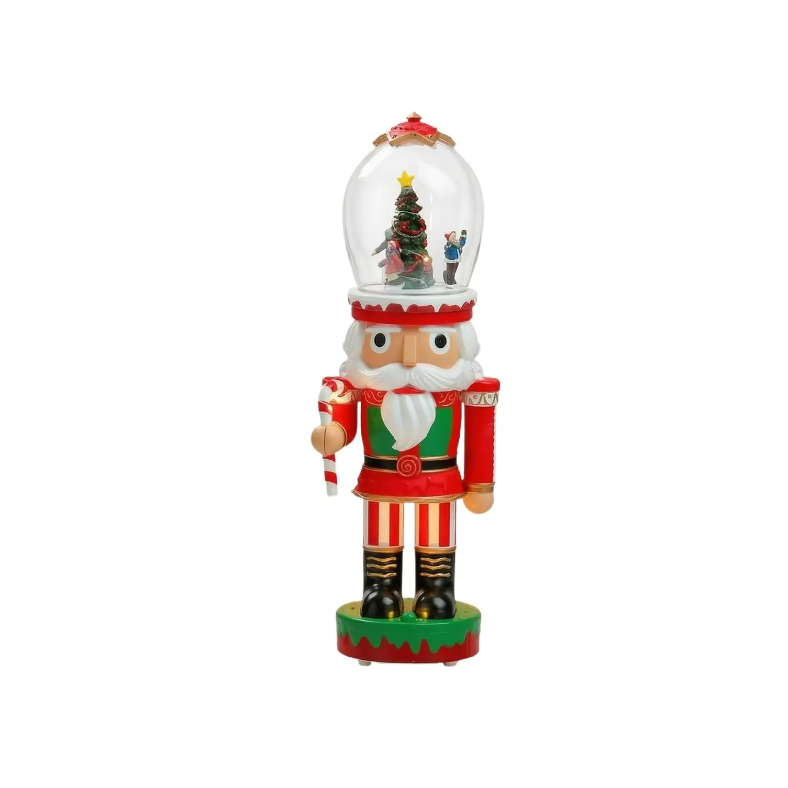 Nutcracker Soldier Melody Player Lighted Nutcracker Melody Player Figurines Nostalgic Festive for Mantel