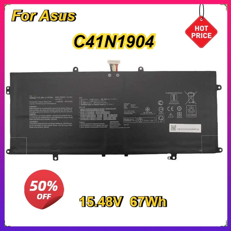 C41N1904 Laptop Battery for ASUS ZenBook UX363EA UX425IA UX325JA UX393JA UX325EA UX425JA UX425IA 15.48V 67Wh