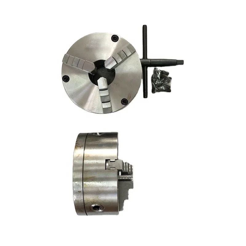 A2-4 6000R/min OD 120mm Lathe Spindle With Three Jaw Chuck