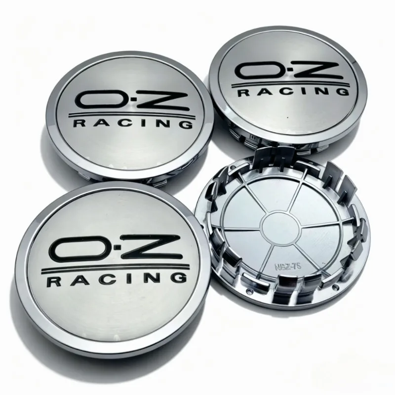 4er-Set OZ Racing Logo Emblem Radnabenkappen 75MM Clips 65MM Felgenabdeckungen Staubschutz O.Z. Emblem Radnabenkappen Autozubehör – Detail 8