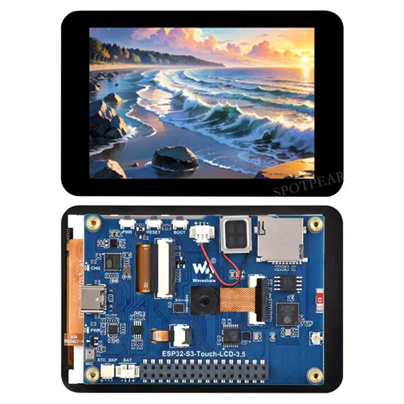 Picture 3: ESP32-S3 Development Board 3.5inch LCD Touch Screen Display  N16R8  AI Voice Chat Robot BOX 6-Axis /Camera /SD