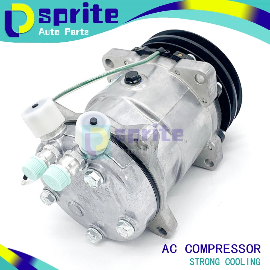 

Auto air conditioner A/C compressor FOR SANDEN 6664 6626 4509 4510 5720 S6626 S6664 SD5H14 508 12V/24V 2GA 132mm