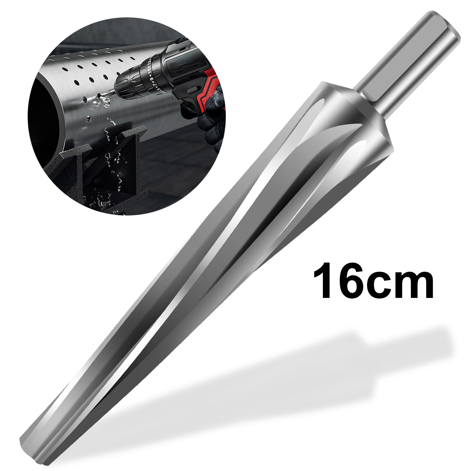 7 Degree Tapered Reamer Hand Electric Drills Drilling Cuntersunk Head Chamfering an Reaming Tool Multipurpose Tapered Reamer Dri