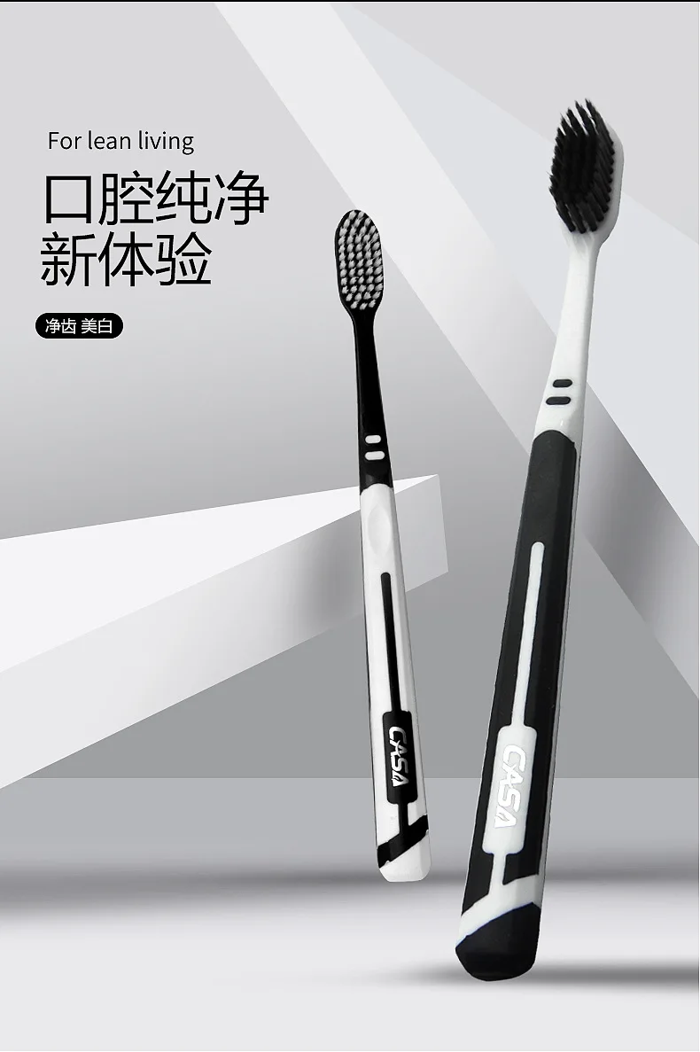 Advanced soft-bristle toothbrush for adult household cleaning and gum protection wide head toothbrush