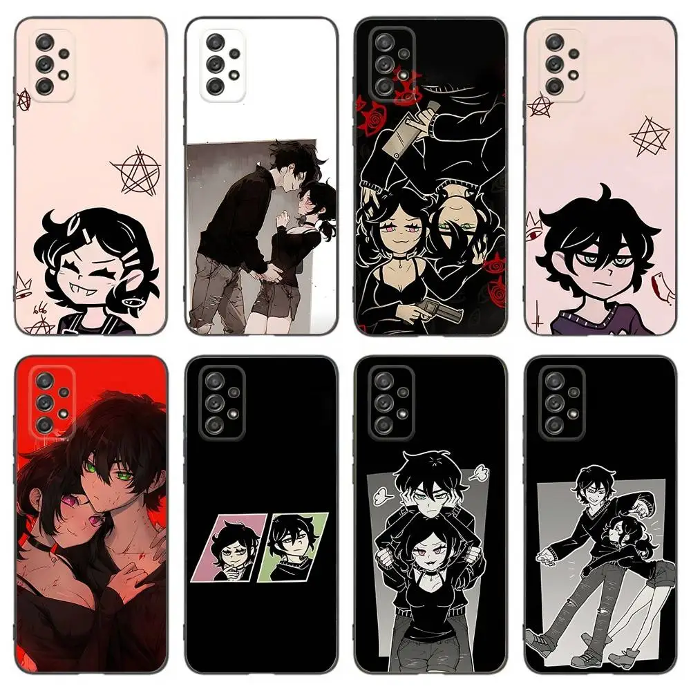 

A-Andy And Game Leyley Phone Case For Samsung Galaxy A 91,80,73,72,53,52,51,22,5G,Plus,J,Note Soft Black Cover
