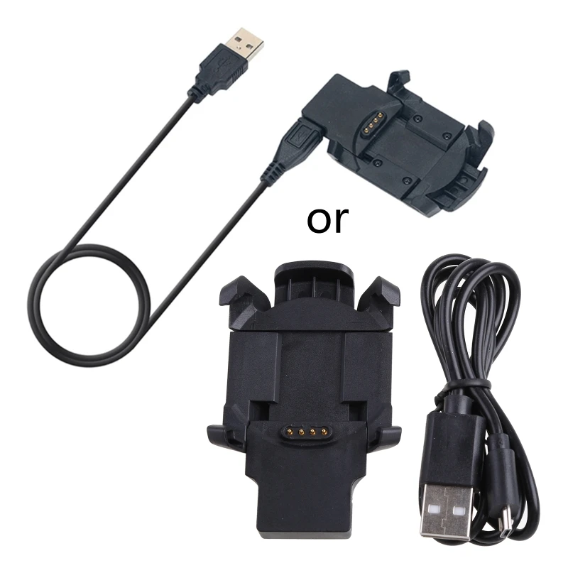 Charger Power Adapter for for Fenix 3/for HR Quatix 3 USB Charging Cradle Wire Dock Cable Bracket Stand Smartwatch Hold