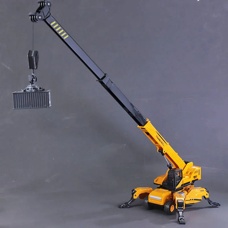 Hot sale 1: 50 plastic lifting crane model,container crane toys,quality engineering vehicle toys,wholesale