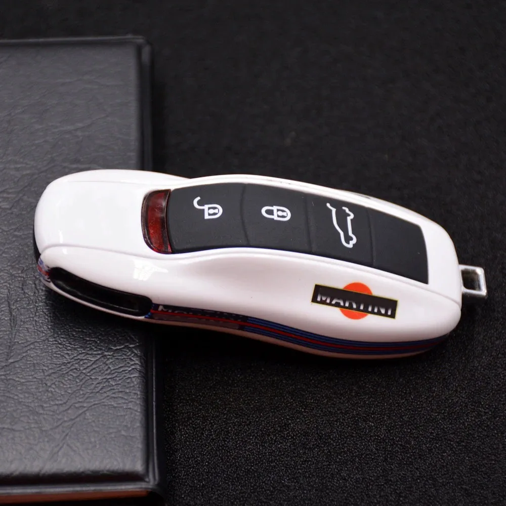 Remote Key Case cover Replacement For Porsche Cayenne Panamera Cayman Macan Boxster 971 9YA 718 911 Racing Keyless Hard Case