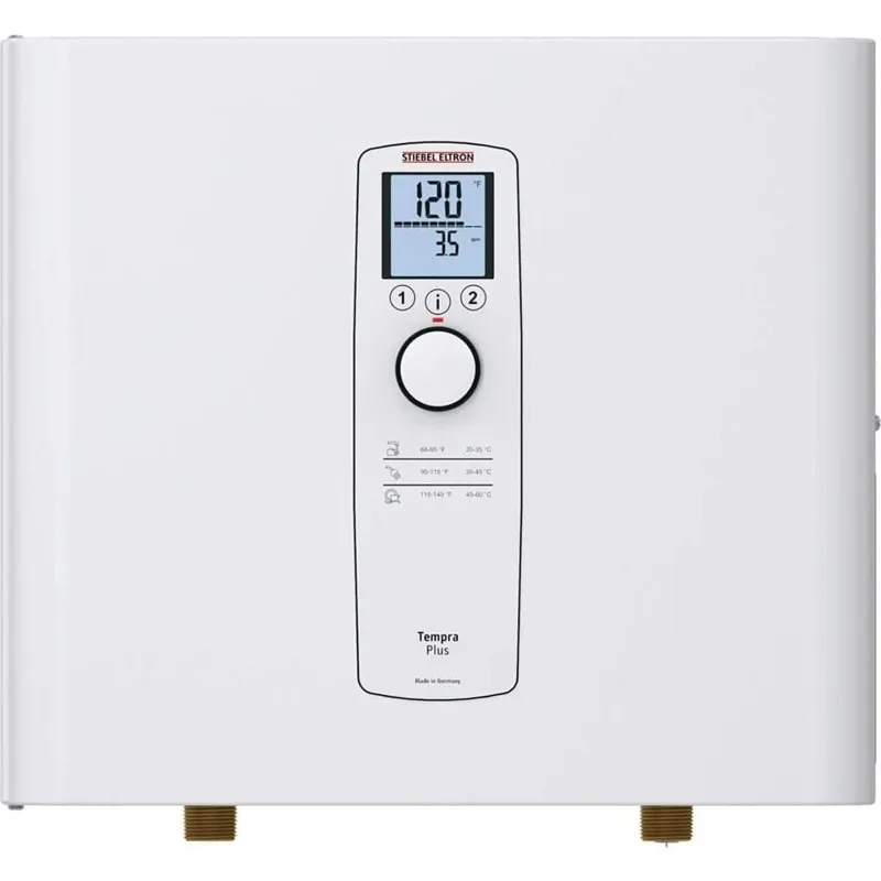 Stiebel Eltron Tankless Water Heater – Tempra 24 Plus – Electric, On Demand Hot Water, Eco, White, 20.2