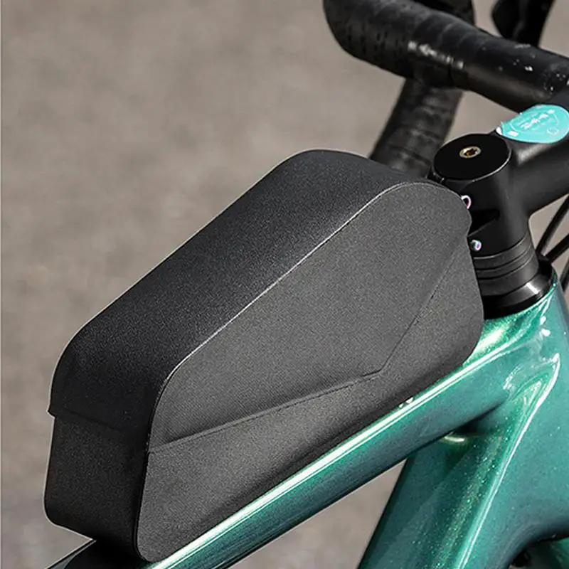 Cycle Top Tube Bag Waterproof Cycling Front Pouch Cycling Gear Frame Bag Magnetic Closure Front Pouch Saddle Bag For Travel