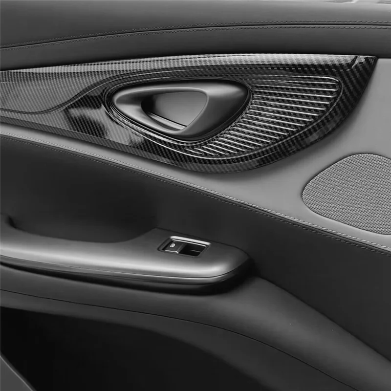 

L37A-Car Interior Door Strip Panel Trim Cover Carbon Fiber Color For BYD Seal / BYD ATTO 4