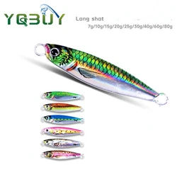 Fishing Jig Lure 7g/10g/20g/30g/40g/60g/80g esche da pesca d'altura stampante 3D Slow Jigging Pitching richiamo artificiale