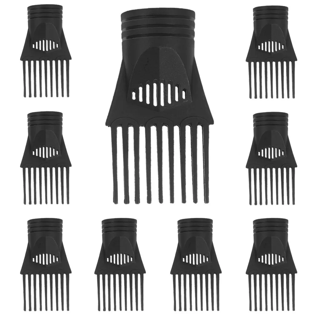 10Pcs Electric Hair Dryer Comb Nozzle Replacement Universal Front Nozzle for Blow Dryer Gentle Diffuse Volume Styling