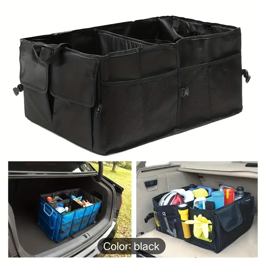 

Large Capacity Car Trunk Organizer, Rugged Foldable Handheld Cargo Storage Box, Car Truck SUV Trunk Accessory