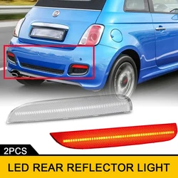 2Pcs For Fiat 500 2012-2017 LED Rear Side Bumper Trim Reflector Lights OEM Genuine OEM 68154575AA