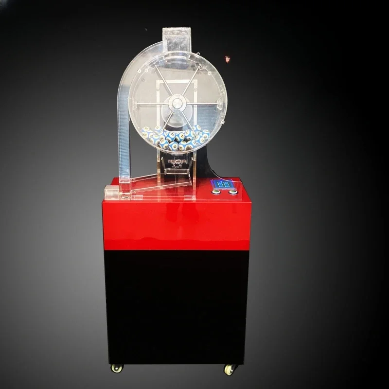 Lucky Red 100 Ball Return Ball Rotation Function Automatic Lottery Machine Electronic Lottery Turntable