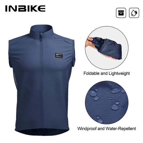Imagen 2 del producto INBIKE nuevo hombre ciclismo chaleco ligero MTB ciclismo ropa bicicleta chaleco para hombres con bolsillos primavera bicicleta de carretera Top chaleco ropa