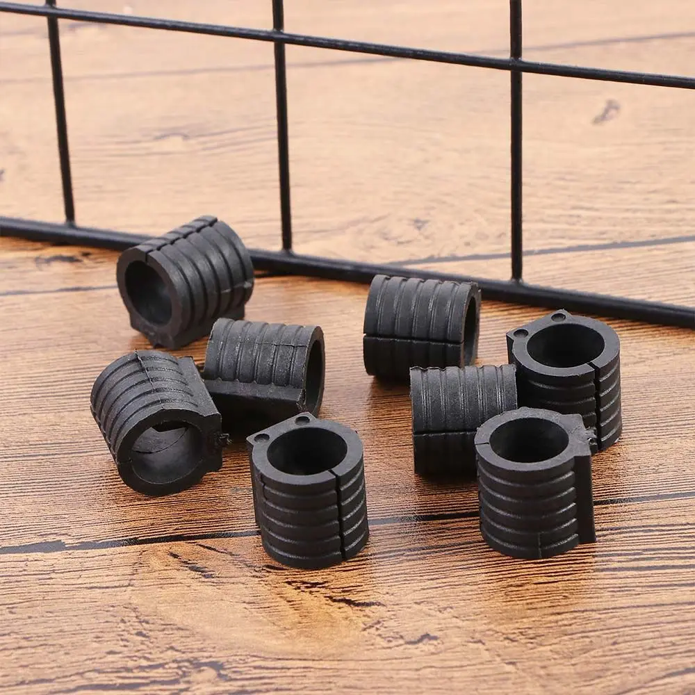 U Shaped 10pcs Tubing Caps Floor Protector Floor Glides Anti-Front Stool Pipe Clamp Damper Tube Rear Pad Chair Leg Pad