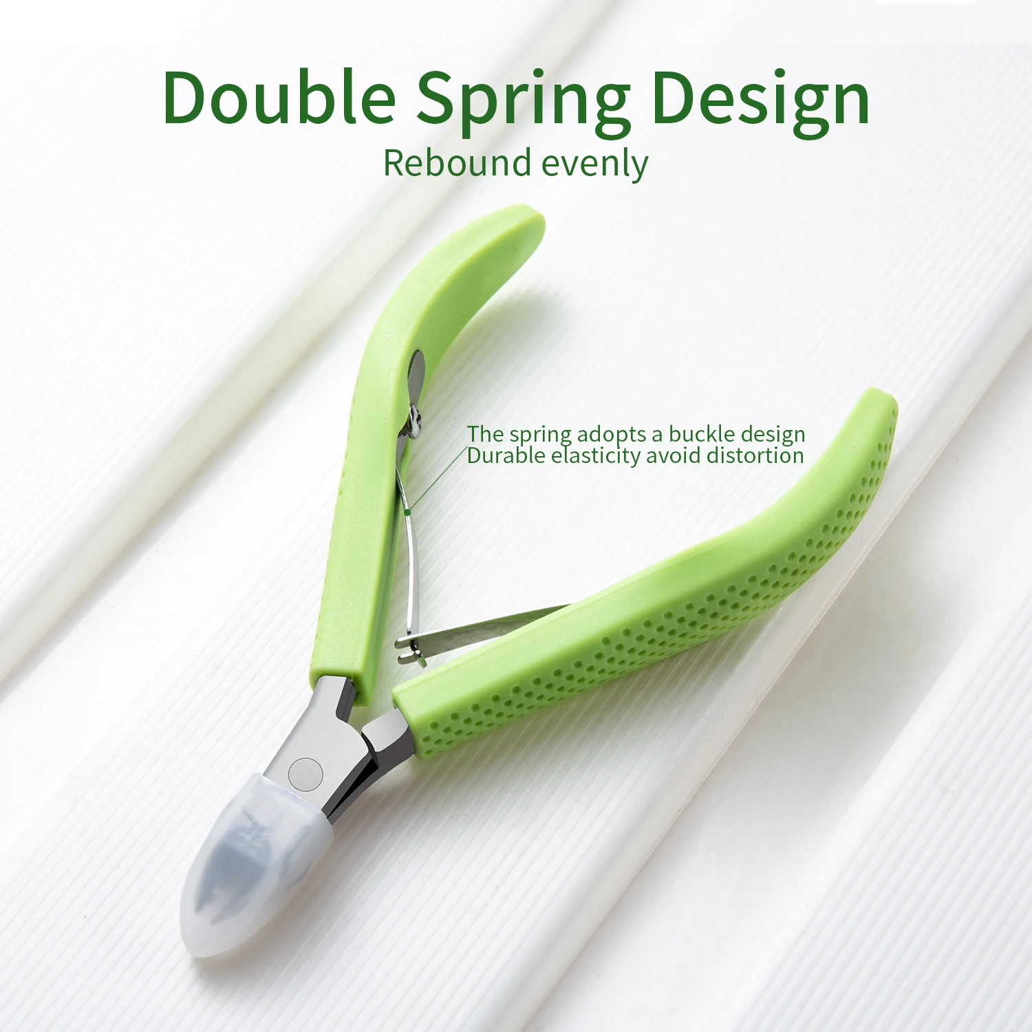 New Nail Cuticle Scissors Manicure Remover Dead Skin Nippers Stainless Steel Cuticle Cutters Fingernail Clipper Silicone Handle image 5