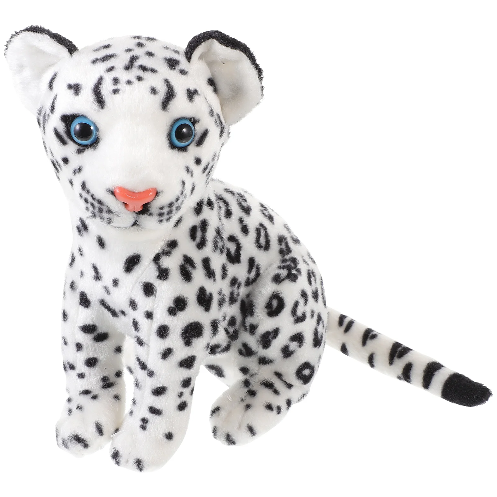 Brinquedo bonito 23cm neve leopardo macio animal de pelúcia para sofá quarto carro bonito neve leopardo pelúcia jogar presente para casa