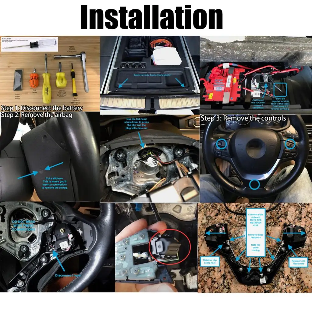 سيارة متعددة الوظائف عجلة القيادة مثبت السرعة زر التبديل لسيارات BMW 1 3 4 5 6 7 سلسلة F10 F11 F20 F30 F34 F36 F07 F01 F02