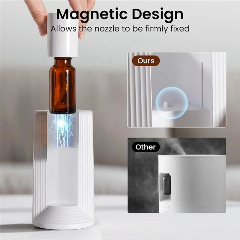 【NEW A39M】 Waterless Essential Oil Diffuser, Portable Small Mini Scent Air Machine, Quiet Leak-Proof Home Fragrance Aroma Diffus - view 6