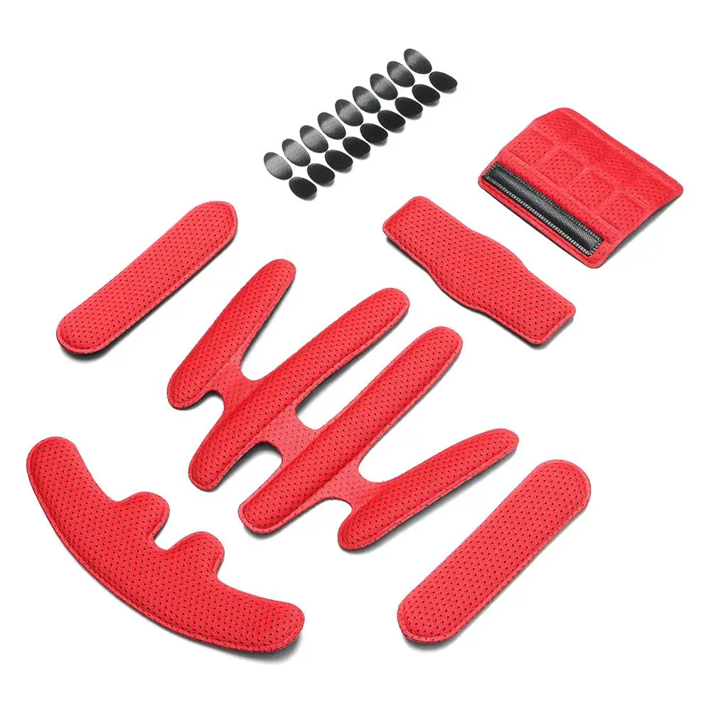 24pcs/set Motorcycle Bicycle Sealed Universal Helmet Inner Padding Kits Foam Pads Set Protection Pad Replacement