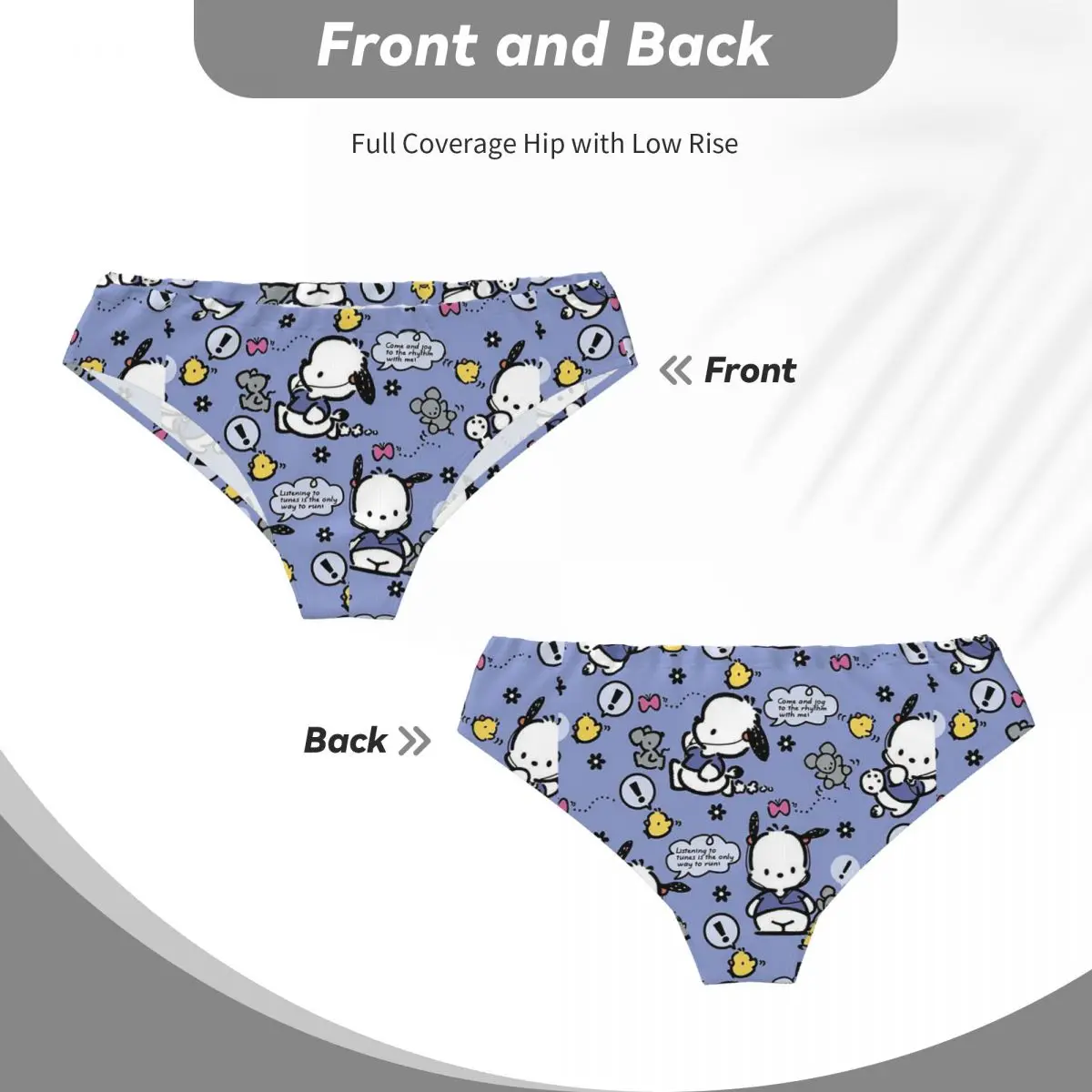 Custom Pochacco Pattern Men\'s Briefs Panties Men Comfort Underwear Underpants