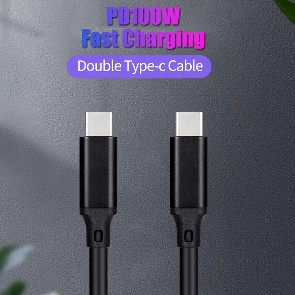 Type C to Type C Cable USB3.2 GEN2 20Gbps 4K@60Hz HD Video Cable PD100W 5A QC3.0 Fast Charging Cord For Huawei Macbook Pro iPad